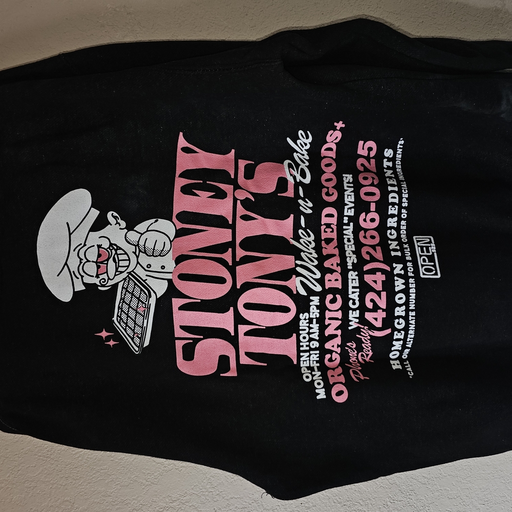 Stoney Tony's Black Graphic Hoodie
